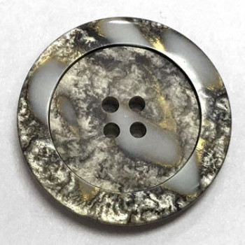 1187-Grey Marbled Button, 3 Sizes